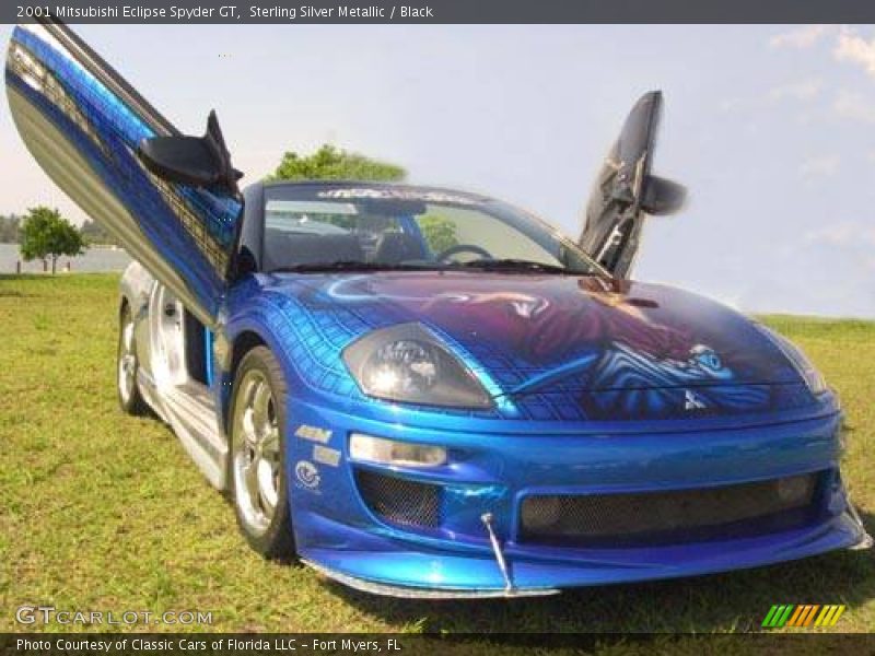 Sterling Silver Metallic / Black 2001 Mitsubishi Eclipse Spyder GT