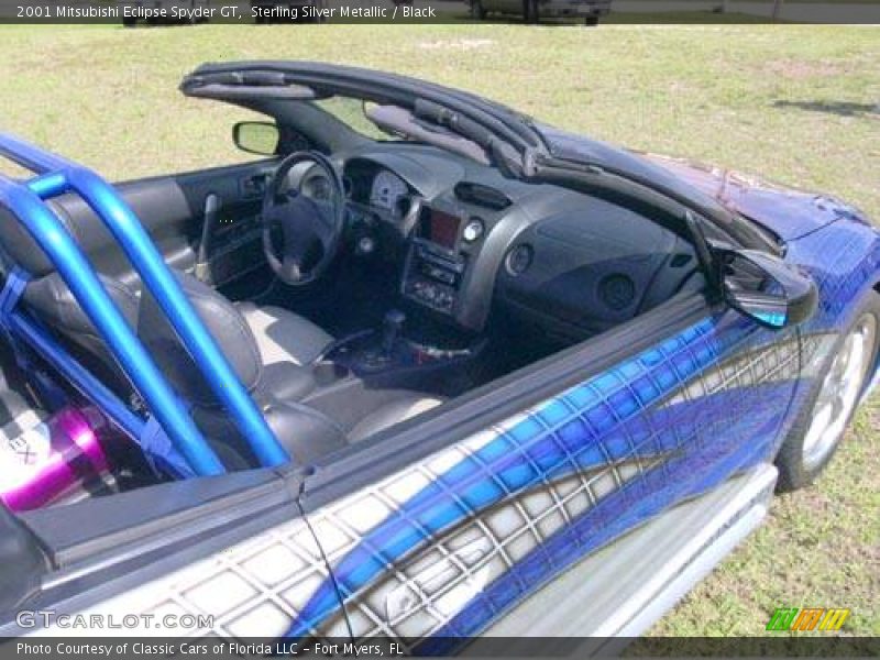 Sterling Silver Metallic / Black 2001 Mitsubishi Eclipse Spyder GT