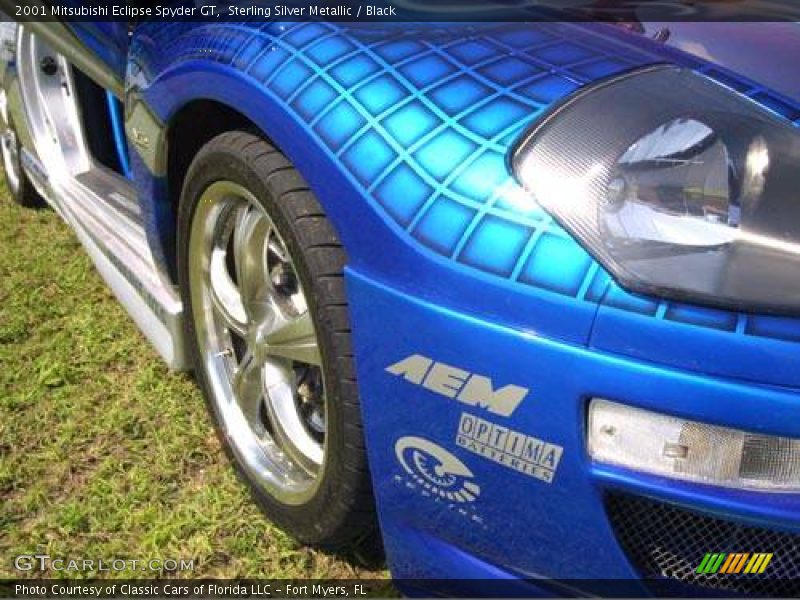 Sterling Silver Metallic / Black 2001 Mitsubishi Eclipse Spyder GT