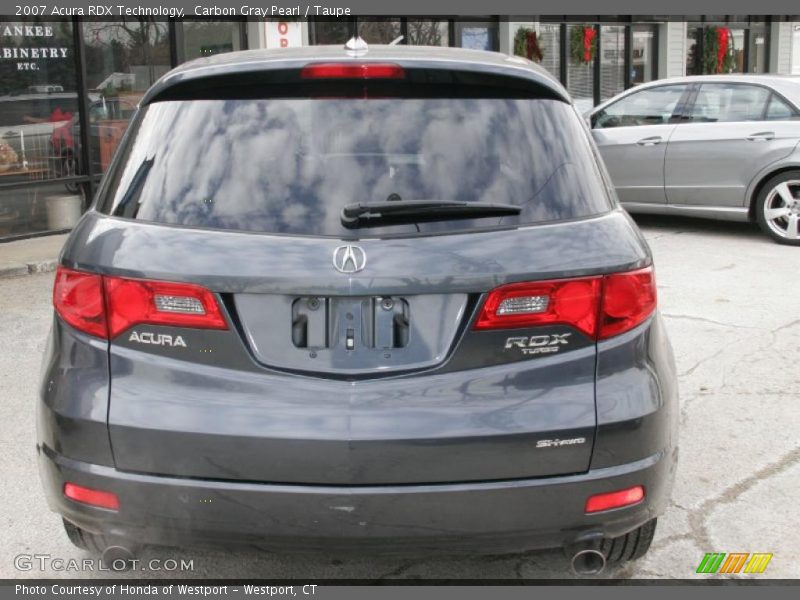 Carbon Gray Pearl / Taupe 2007 Acura RDX Technology