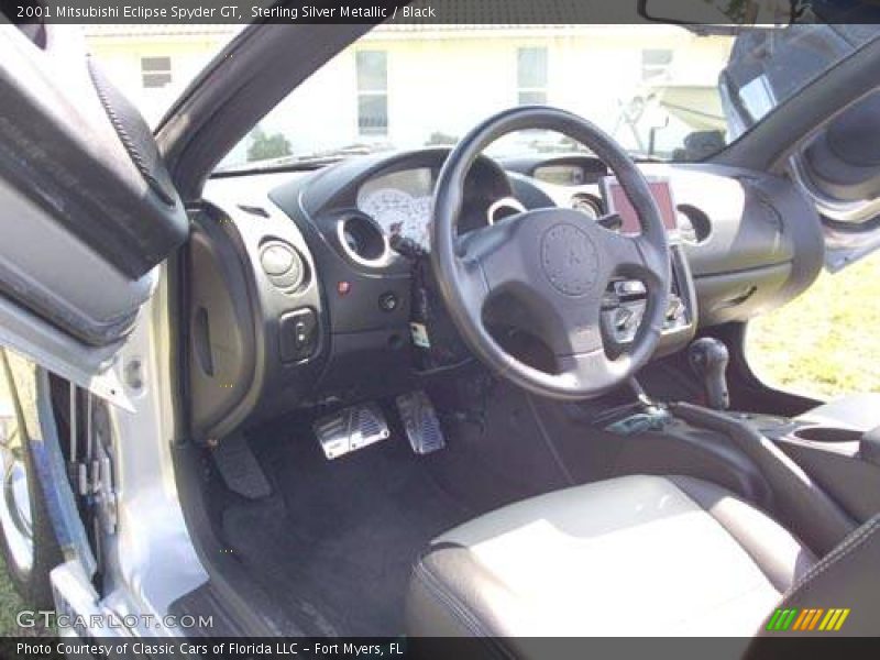 Sterling Silver Metallic / Black 2001 Mitsubishi Eclipse Spyder GT