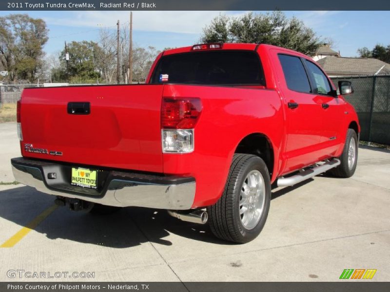 Radiant Red / Black 2011 Toyota Tundra CrewMax