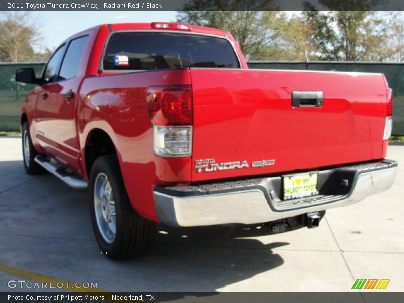 Radiant Red / Black 2011 Toyota Tundra CrewMax