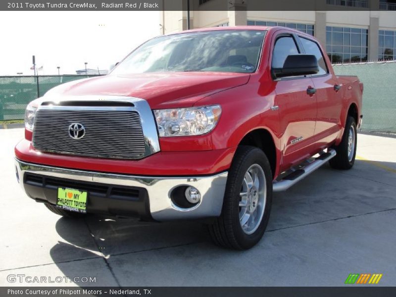 Radiant Red / Black 2011 Toyota Tundra CrewMax