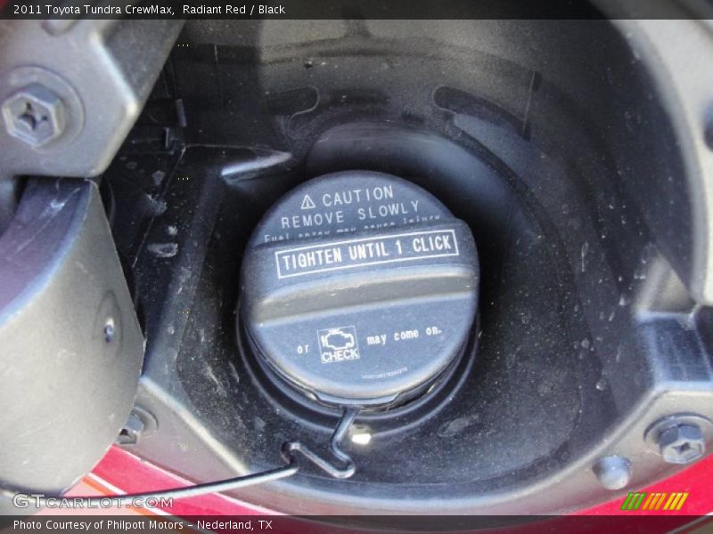 Radiant Red / Black 2011 Toyota Tundra CrewMax