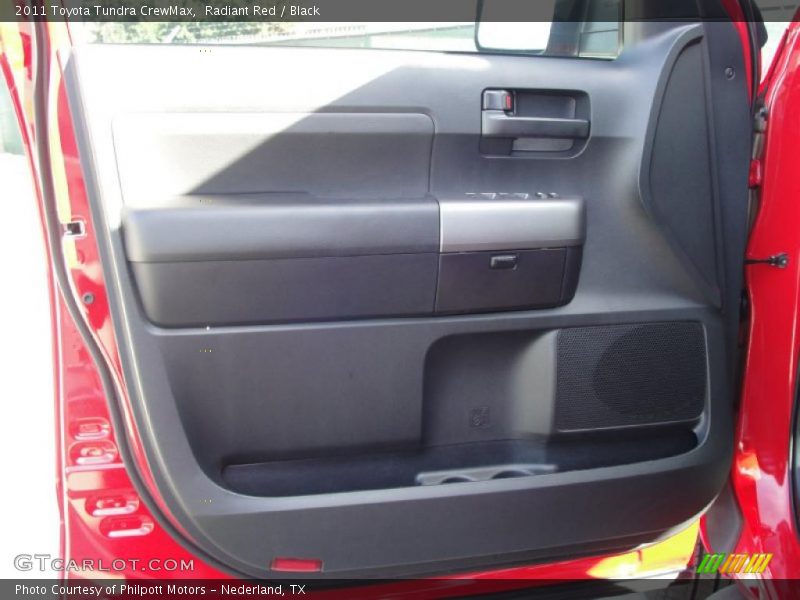 Radiant Red / Black 2011 Toyota Tundra CrewMax