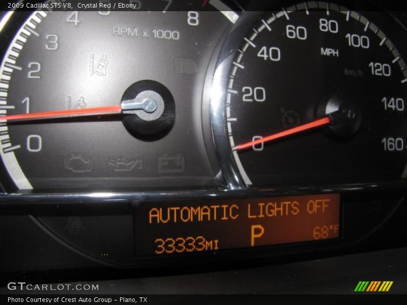 Crystal Red / Ebony 2009 Cadillac STS V8