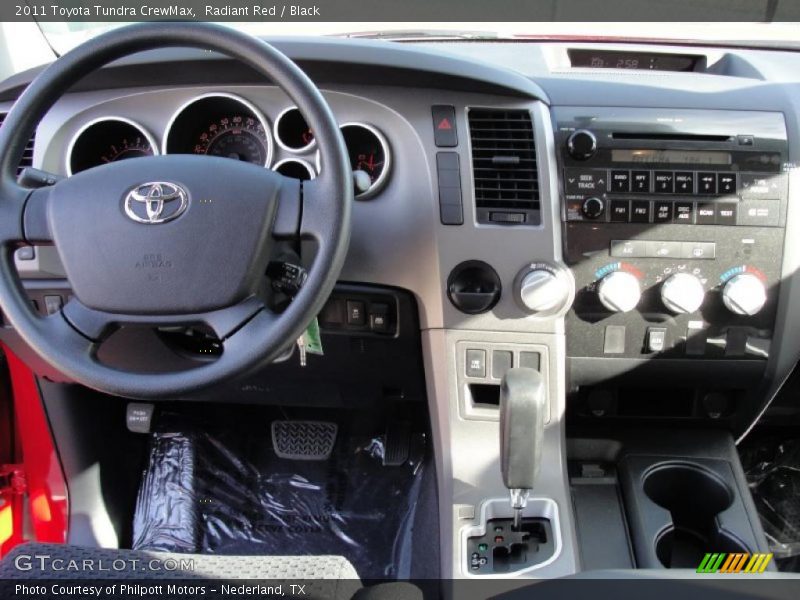 Radiant Red / Black 2011 Toyota Tundra CrewMax