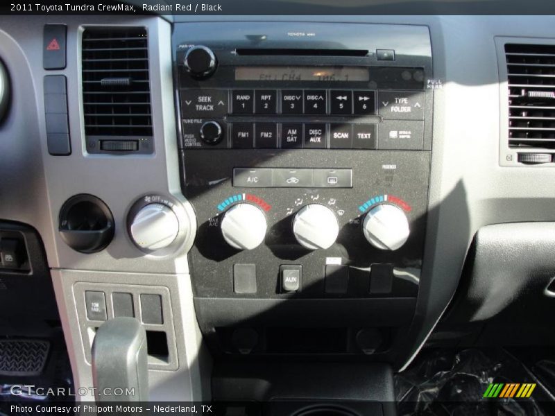 Radiant Red / Black 2011 Toyota Tundra CrewMax