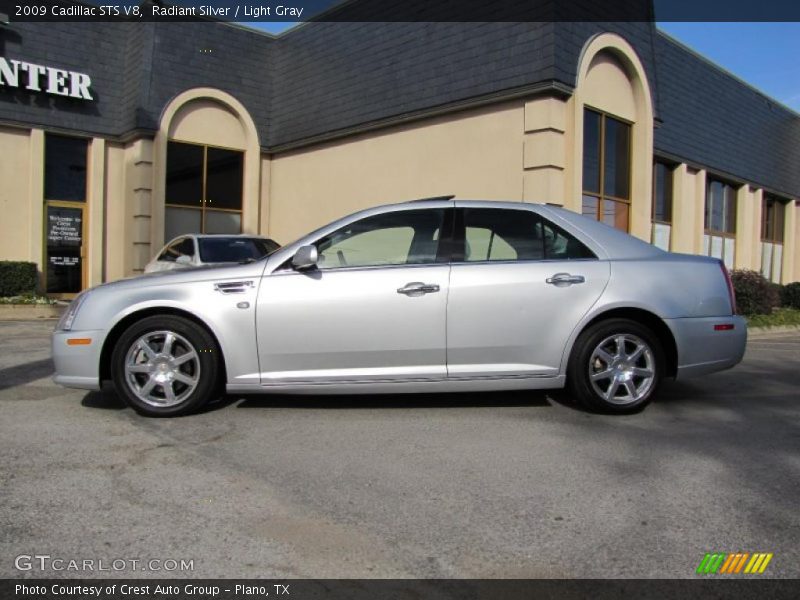 Radiant Silver / Light Gray 2009 Cadillac STS V8