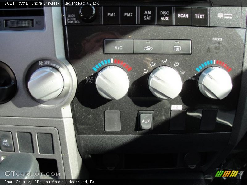 Radiant Red / Black 2011 Toyota Tundra CrewMax
