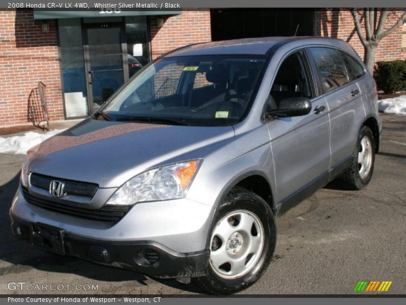 Whistler Silver Metallic / Black 2008 Honda CR-V LX 4WD