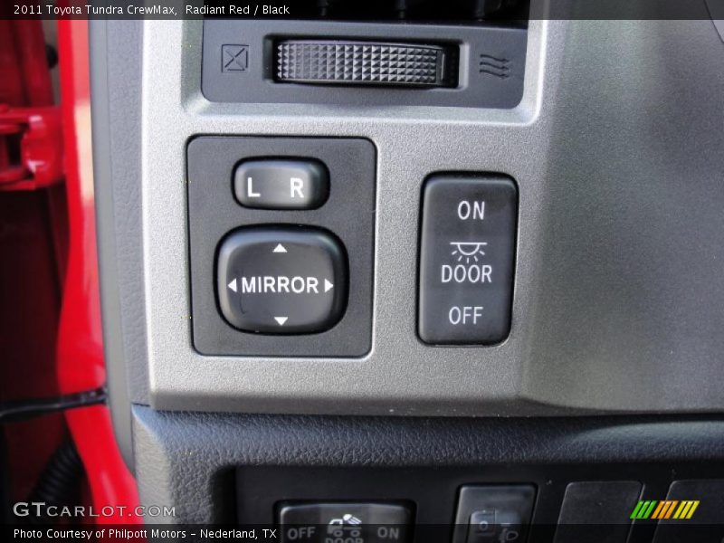 Radiant Red / Black 2011 Toyota Tundra CrewMax