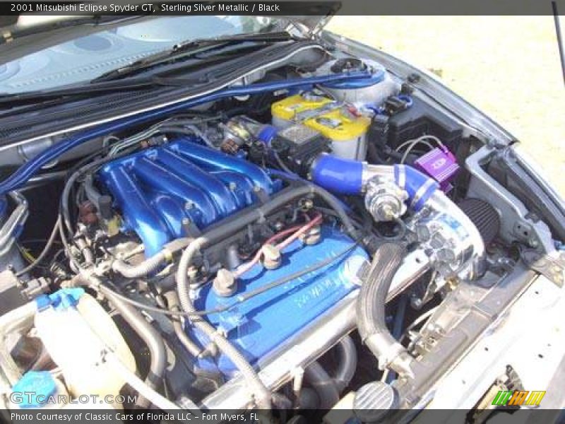 Sterling Silver Metallic / Black 2001 Mitsubishi Eclipse Spyder GT