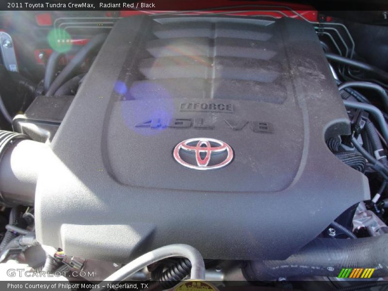 Radiant Red / Black 2011 Toyota Tundra CrewMax