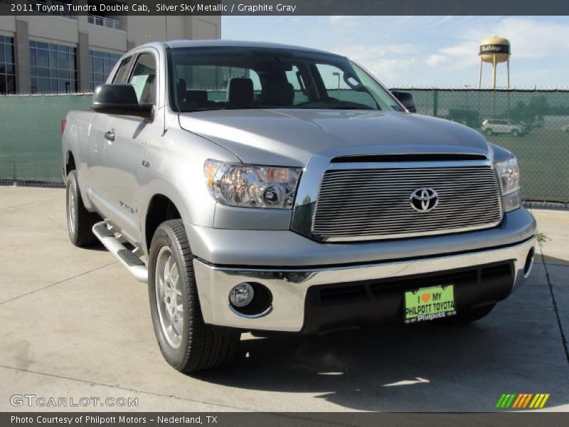 Silver Sky Metallic / Graphite Gray 2011 Toyota Tundra Double Cab