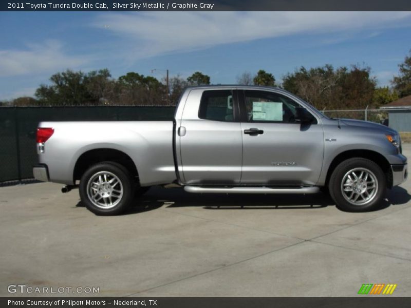 Silver Sky Metallic / Graphite Gray 2011 Toyota Tundra Double Cab