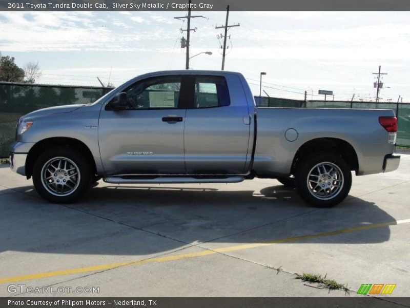 Silver Sky Metallic / Graphite Gray 2011 Toyota Tundra Double Cab