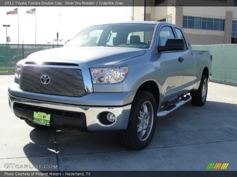 Silver Sky Metallic / Graphite Gray 2011 Toyota Tundra Double Cab