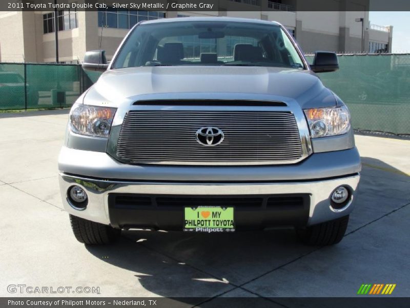 Silver Sky Metallic / Graphite Gray 2011 Toyota Tundra Double Cab