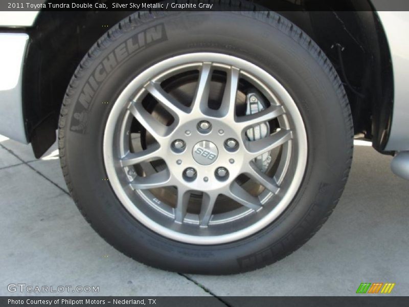 Silver Sky Metallic / Graphite Gray 2011 Toyota Tundra Double Cab