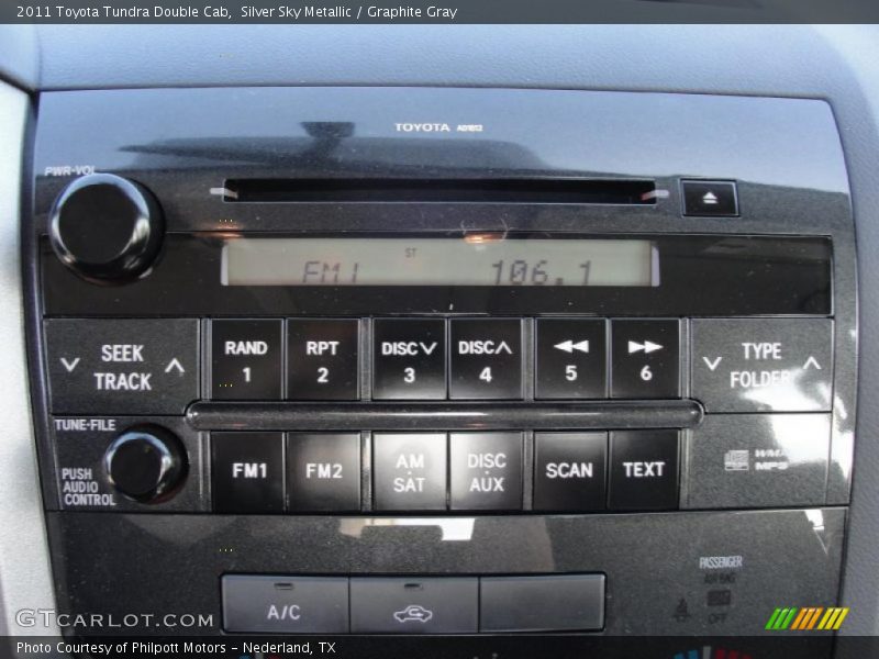 Silver Sky Metallic / Graphite Gray 2011 Toyota Tundra Double Cab
