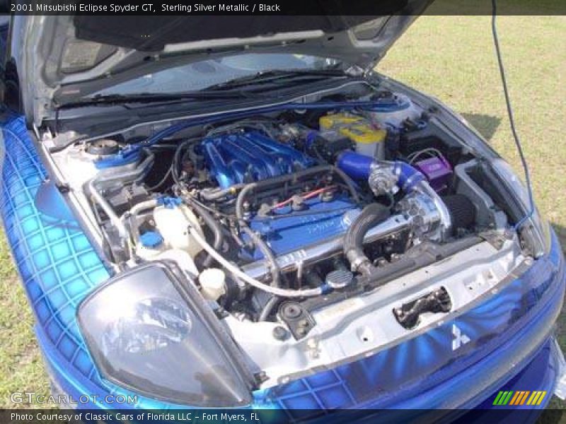 Sterling Silver Metallic / Black 2001 Mitsubishi Eclipse Spyder GT