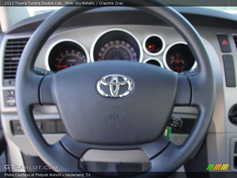 Silver Sky Metallic / Graphite Gray 2011 Toyota Tundra Double Cab