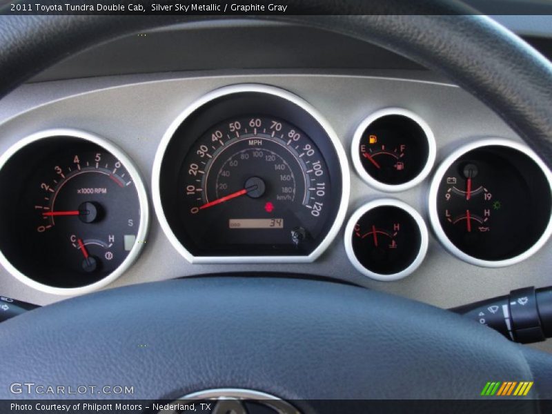 Silver Sky Metallic / Graphite Gray 2011 Toyota Tundra Double Cab