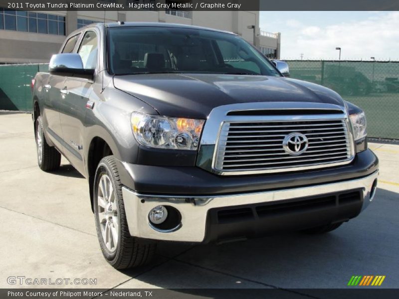 Magnetic Gray Metallic / Graphite Gray 2011 Toyota Tundra Platinum CrewMax