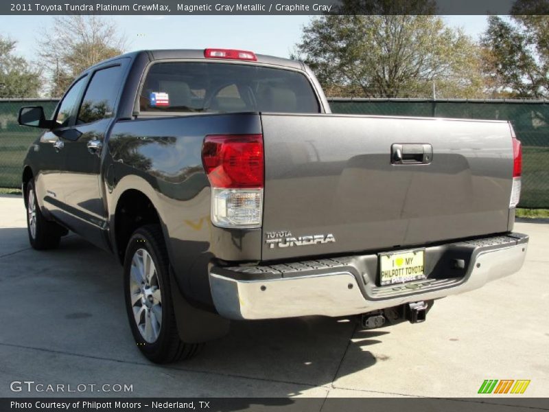 Magnetic Gray Metallic / Graphite Gray 2011 Toyota Tundra Platinum CrewMax