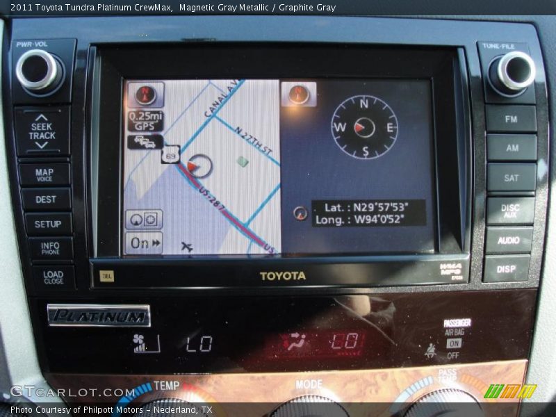 Navigation of 2011 Tundra Platinum CrewMax