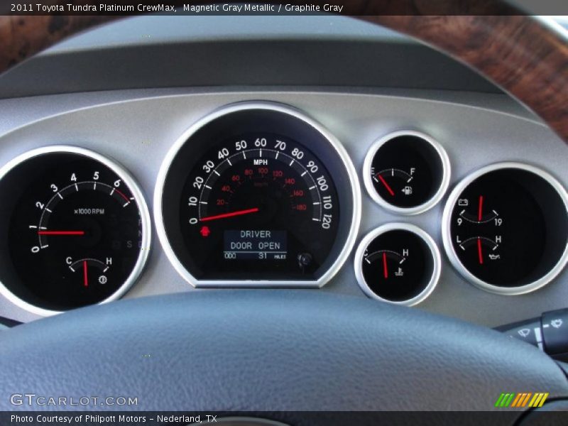  2011 Tundra Platinum CrewMax Platinum CrewMax Gauges