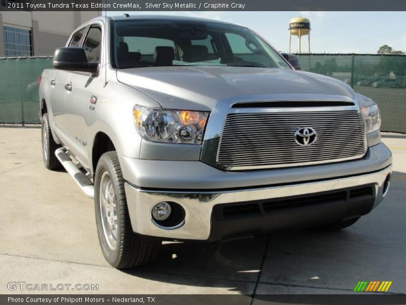 Silver Sky Metallic / Graphite Gray 2011 Toyota Tundra Texas Edition CrewMax