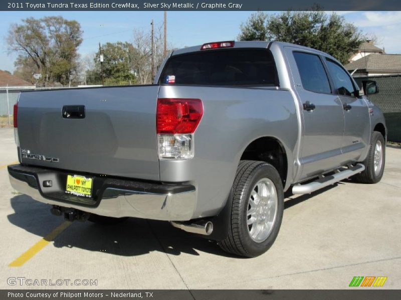 Silver Sky Metallic / Graphite Gray 2011 Toyota Tundra Texas Edition CrewMax