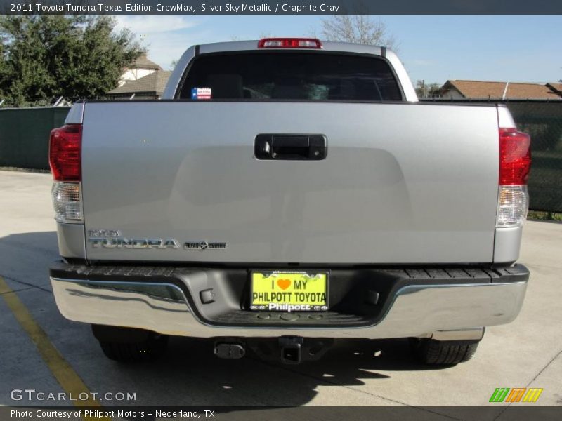 Silver Sky Metallic / Graphite Gray 2011 Toyota Tundra Texas Edition CrewMax