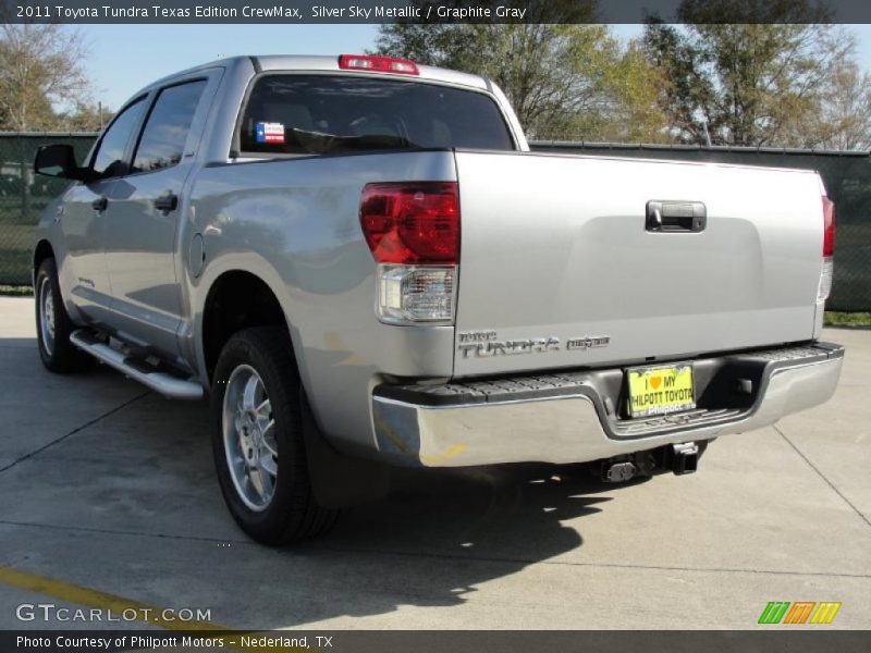 Silver Sky Metallic / Graphite Gray 2011 Toyota Tundra Texas Edition CrewMax