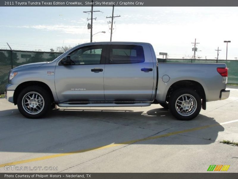 Silver Sky Metallic / Graphite Gray 2011 Toyota Tundra Texas Edition CrewMax
