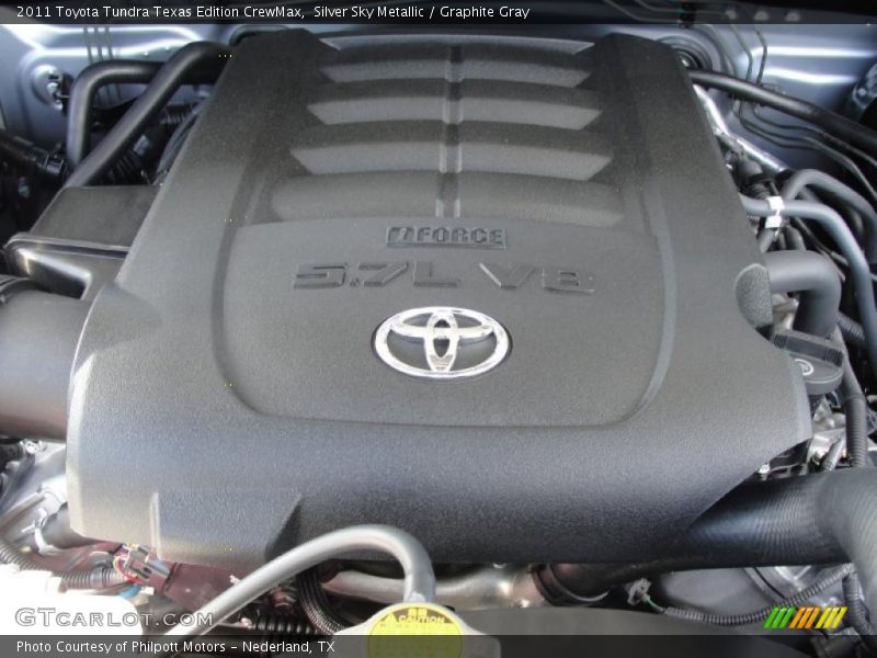 Silver Sky Metallic / Graphite Gray 2011 Toyota Tundra Texas Edition CrewMax
