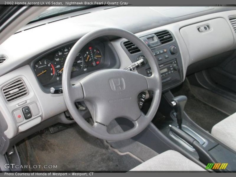 Quartz Gray Interior - 2002 Accord LX V6 Sedan 