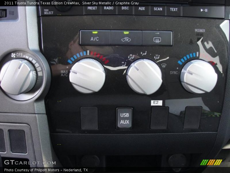 Silver Sky Metallic / Graphite Gray 2011 Toyota Tundra Texas Edition CrewMax