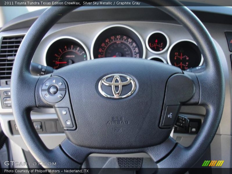 Silver Sky Metallic / Graphite Gray 2011 Toyota Tundra Texas Edition CrewMax