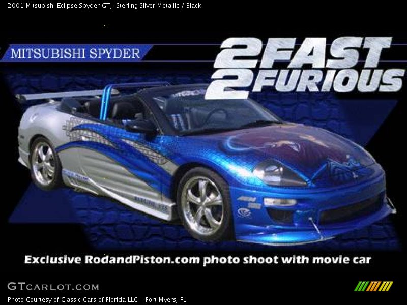 Sterling Silver Metallic / Black 2001 Mitsubishi Eclipse Spyder GT