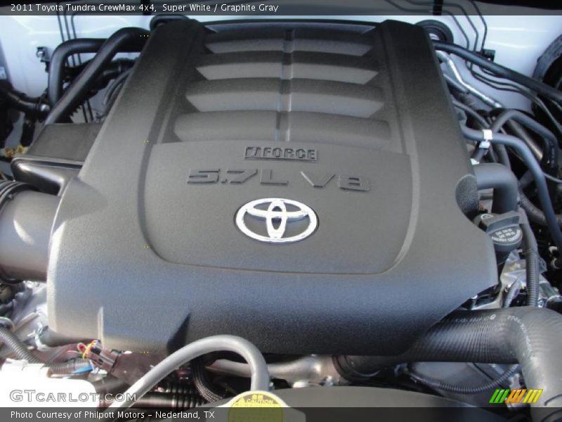  2011 Tundra CrewMax 4x4 Engine - 5.7 Liter i-Force Flex-Fuel DOHC 32-Valve Dual VVT-i V8