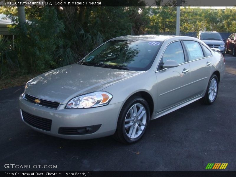 Gold Mist Metallic / Neutral 2011 Chevrolet Impala LTZ