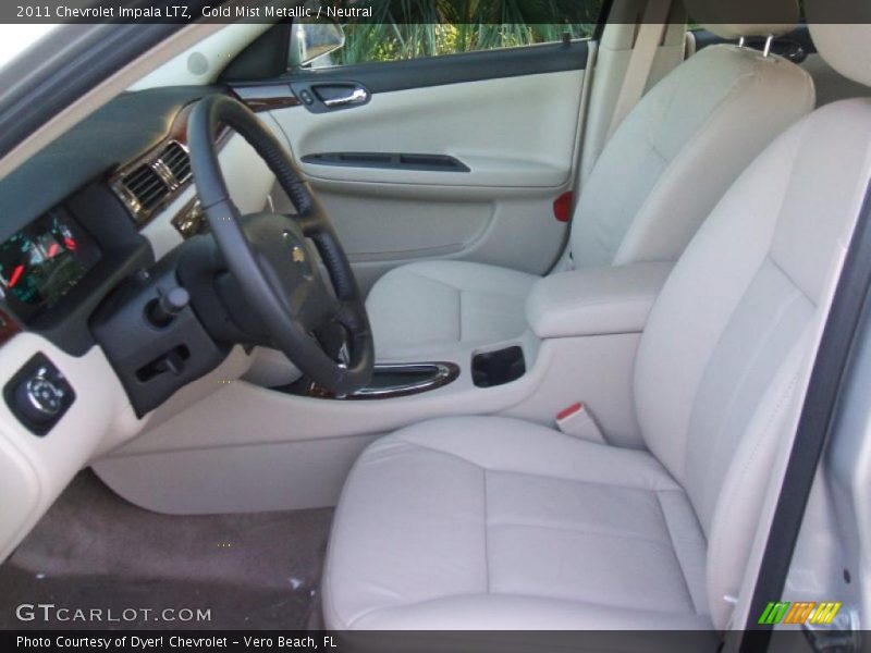 Gold Mist Metallic / Neutral 2011 Chevrolet Impala LTZ