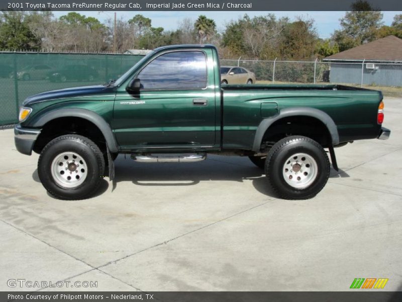 Imperial Jade Green Mica / Charcoal 2001 Toyota Tacoma PreRunner Regular Cab