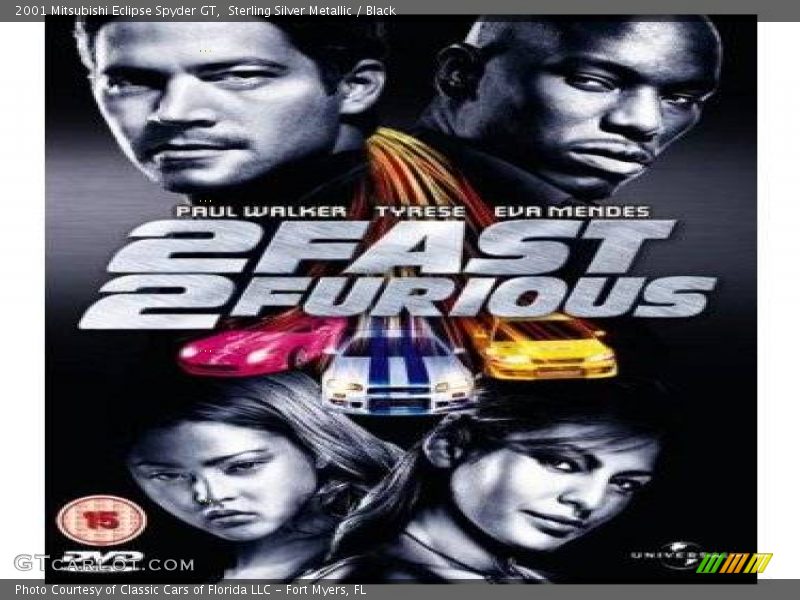 Sterling Silver Metallic / Black 2001 Mitsubishi Eclipse Spyder GT