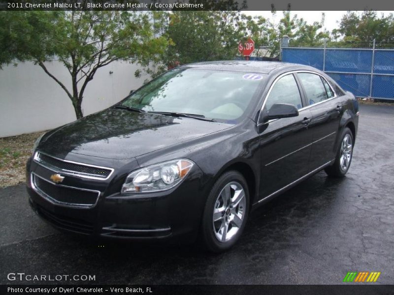 Black Granite Metallic / Cocoa/Cashmere 2011 Chevrolet Malibu LT