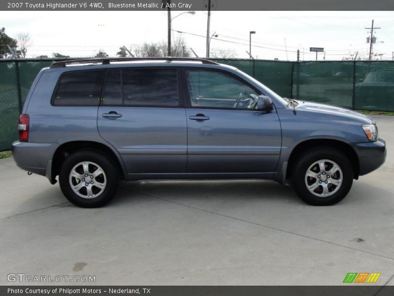 Bluestone Metallic / Ash Gray 2007 Toyota Highlander V6 4WD